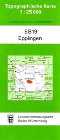 Topographische Karten Baden-Württemberg: Topographische Karte Baden-Württemberg Eppingen