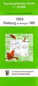 Topographische Karten Baden-Württemberg: Topographische Karte Baden-Württemberg Freiburg im Breisgau, NO