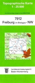 Topographische Karten Baden-Württemberg: Topographische Karte Baden-Württemberg Freiburg im Breisgau, NW