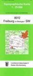 Topographische Karten Baden-Württemberg: Topographische Karte Baden-Württemberg Freiburg im Breisgau, SW