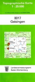 Topographische Karten Baden-Württemberg: Topographische Karte Baden-Württemberg Geisingen
