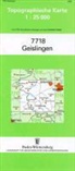 Topographische Karten Baden-Württemberg: Topographische Karte Baden-Württemberg Geislingen