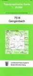 Topographische Karten Baden-Württemberg: Topographische Karte Baden-Württemberg Gengenbach
