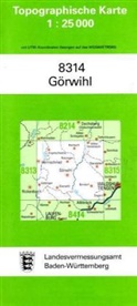 Topographische Karten Baden-Württemberg: Topographische Karte Baden-Württemberg Görwihl