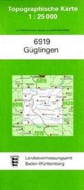 Topographische Karten Baden-Württemberg: Topographische Karte Baden-Württemberg Güglingen