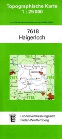 Topographische Karten Baden-Württemberg: Topographische Karte Baden-Württemberg Haigerloch