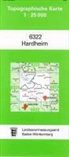 Topographische Karten Baden-Württemberg: Topographische Karte Baden-Württemberg Hardheim
