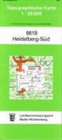 Topographische Karten Baden-Württemberg: Topographische Karte Baden-Württemberg Heidelberg-Süd