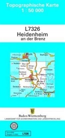 Landesamt für Geoinformation und Landentwicklung B, Landesam für Geoinformation und Landentwi - Topographische Karten Baden-Württemberg: Topographische Karte Baden-Württemberg Heidenheim a. d. Brenz
