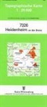 Topographische Karten Baden-Württemberg: Topographische Karte Baden-Württemberg Heidenheim an der Brenz