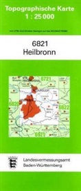 Topographische Karten Baden-Württemberg: Topographische Karte Baden-Württemberg Heilbronn