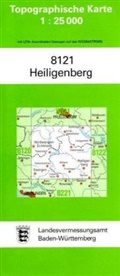 Topographische Karten Baden-Württemberg: Topographische Karte Baden-Württemberg Heiligenberg