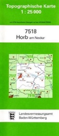 Topographische Karten Baden-Württemberg: Topographische Karte Baden-Württemberg Horb am Neckar