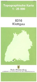 Topographische Karten Baden-Württemberg: Topographische Karte Baden-Württemberg Klettgau