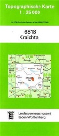 Topographische Karten Baden-Württemberg: Topographische Karte Baden-Württemberg Kraichtal