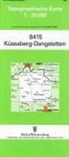 Topographische Karten Baden-Württemberg: Topographische Karte Baden-Württemberg Küssaberg-Dangstetten