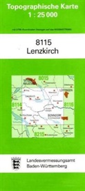 Topographische Karten Baden-Württemberg: Topographische Karte Baden-Württemberg Lenzkirch