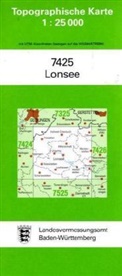 Topographische Karten Baden-Württemberg: Topographische Karte Baden-Württemberg Lonsee