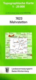 Topographische Karten Baden-Württemberg: Topographische Karte Baden-Württemberg Mehrstetten