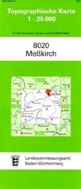 Topographische Karten Baden-Württemberg: Topographische Karte Baden-Württemberg Messkirch