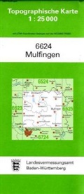 Topographische Karten Baden-Württemberg: Topographische Karte Baden-Württemberg Mulfingen