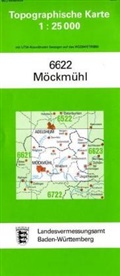Topographische Karten Baden-Württemberg: Topographische Karte Baden-Württemberg Möckmühl