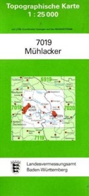 Topographische Karten Baden-Württemberg: Topographische Karte Baden-Württemberg Mühlacker