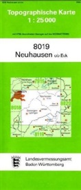 Topographische Karten Baden-Württemberg: Topographische Karte Baden-Württemberg Neuhausen ob Eck