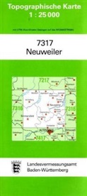 Topographische Karten Baden-Württemberg: Topographische Karte Baden-Württemberg Neuweiler