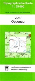 Topographische Karten Baden-Württemberg: Topographische Karte Baden-Württemberg Oppenau