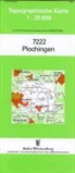 Topographische Karten Baden-Württemberg: Topographische Karte Baden-Württemberg Plochingen