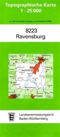 Topographische Karten Baden-Württemberg: Topographische Karte Baden-Württemberg Ravensburg