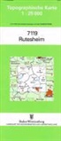 Topographische Karten Baden-Württemberg: Topographische Karte Baden-Württemberg Rutesheim