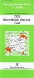 Topographische Karten Baden-Württemberg: Topographische Karte Baden-Württemberg Schwäbisch Gmünd, Süd