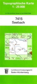 Topographische Karten Baden-Württemberg: Topographische Karte Baden-Württemberg Seebach