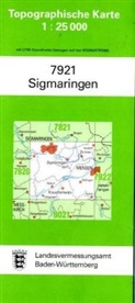 Topographische Karten Baden-Württemberg: Topographische Karte Baden-Württemberg Sigmaringen