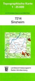 Topographische Karten Baden-Württemberg: Topographische Karte Baden-Württemberg Sinzheim