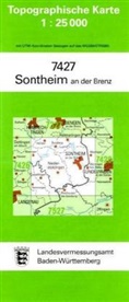 Topographische Karten Baden-Württemberg: Topographische Karte Baden-Württemberg Sontheim an der Brenz