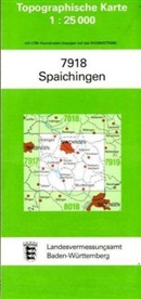 Topographische Karten Baden-Württemberg: Topographische Karte Baden-Württemberg Spaichingen