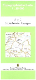 Topographische Karten Baden-Württemberg: Topographische Karte Baden-Württemberg Staufen im Breisgau
