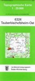 Topographische Karten Baden-Württemberg: Topographische Karte Baden-Württemberg Tauberbischofsheim-Ost