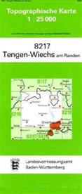 Topographische Karten Baden-Württemberg: Topographische Karte Baden-Württemberg Tengen-Wiechs am Randern