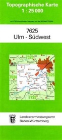 Topographische Karten Baden-Württemberg: Topographische Karte Baden-Württemberg Ulm-Südwest