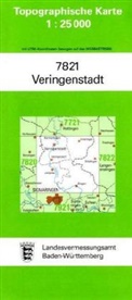 Topographische Karten Baden-Württemberg: Topographische Karte Baden-Württemberg Veringenstadt