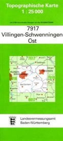 Topographische Karten Baden-Württemberg: Topographische Karte Baden-Württemberg Villingen-Schwenningen, Ost