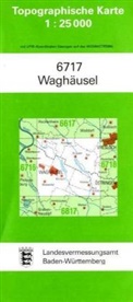 Topographische Karten Baden-Württemberg: Topographische Karte Baden-Württemberg Waghäusel