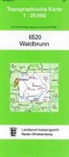 Topographische Karten Baden-Württemberg: Topographische Karte Baden-Württemberg Waldbrunn