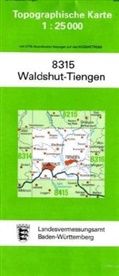 Topographische Karten Baden-Württemberg: Topographische Karte Baden-Württemberg Waldshut-Tiengen