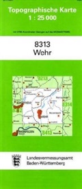 Topographische Karten Baden-Württemberg: Topographische Karte Baden-Württemberg Wehr