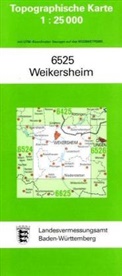 Topographische Karten Baden-Württemberg: Topographische Karte Baden-Württemberg Weikersheim